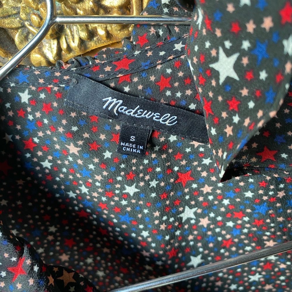 Madewell Star Patterned Top with Ruffled Design - Picture 2 of 3